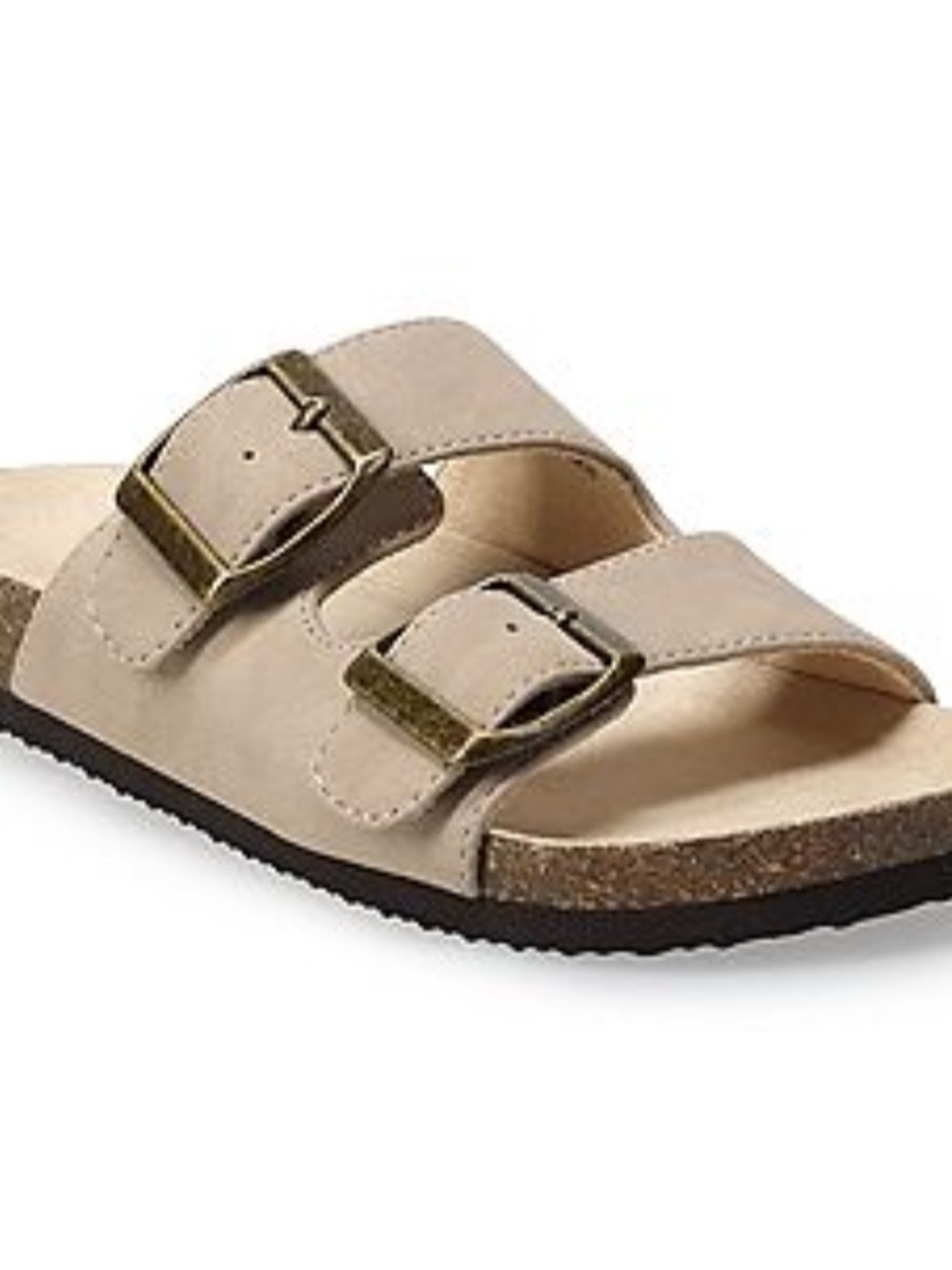 Sonoma Kids Two-Buckle Slide Sandal in Taupe